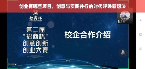 创业有哪些项目，创意与实践并行的时代呼唤新想法