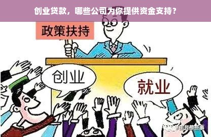 创业贷款，哪些公司为你提供资金支持？