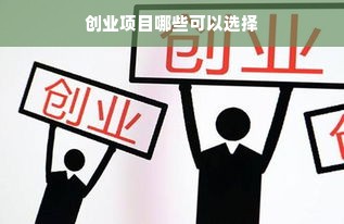 创业项目哪些可以选择