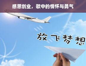 感恩创业，歌中的情怀与勇气