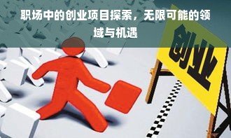 职场中的创业项目探索，无限可能的领域与机遇