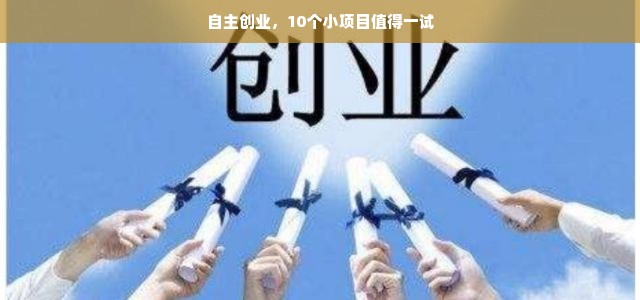 自主创业，10个小项目值得一试