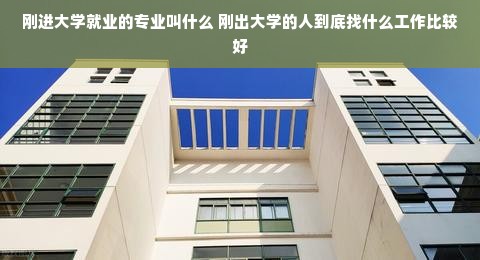 刚进大学就业的专业叫什么 刚出大学的人到底找什么工作比较好