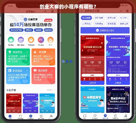 创业大赛的小程序有哪些？
