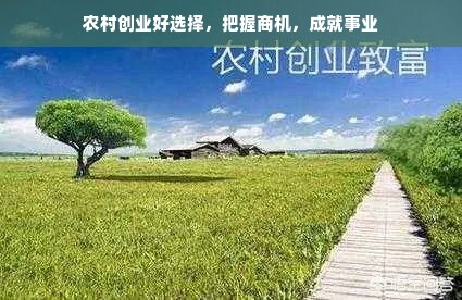 农村创业好选择，把握商机，成就事业