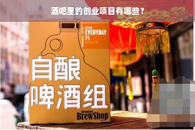 酒吧里的创业项目有哪些？