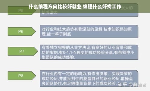 什么编程方向比较好就业 编程什么好找工作