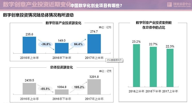 中国数字化创业项目有哪些？