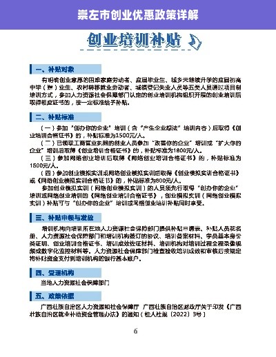 崇左市创业优惠政策详解