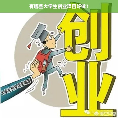 有哪些大学生创业项目好做？