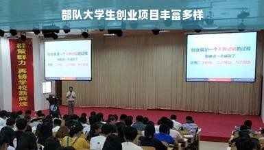 部队大学生创业项目丰富多样