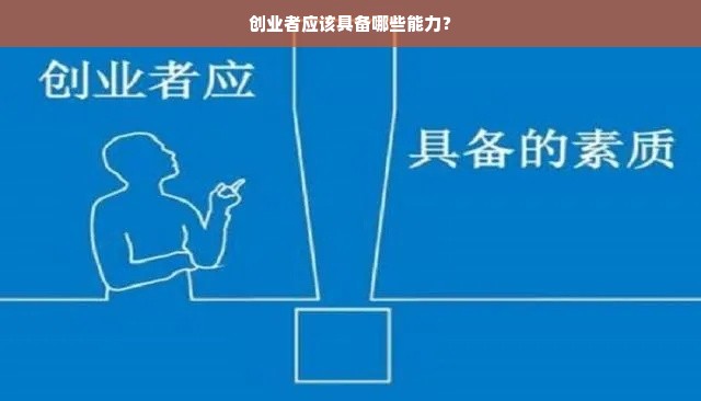 创业者应该具备哪些能力？