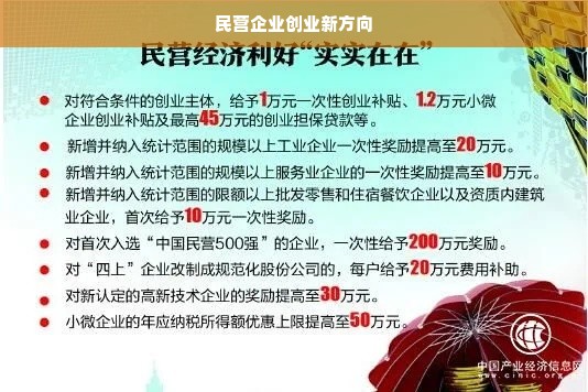 民营企业创业新方向