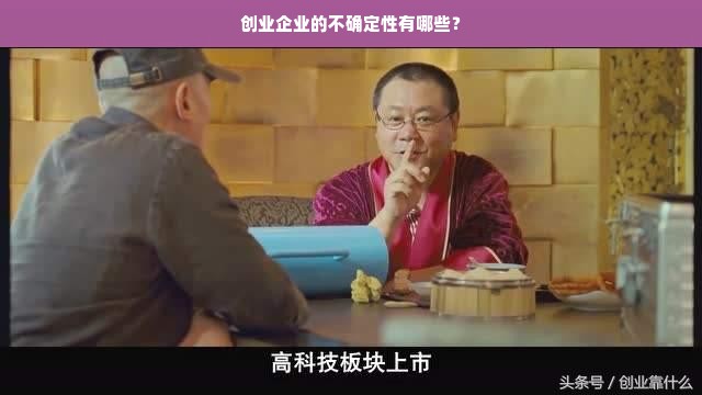 创业企业的不确定性有哪些？