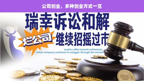 公司创业，多种创业方式一览