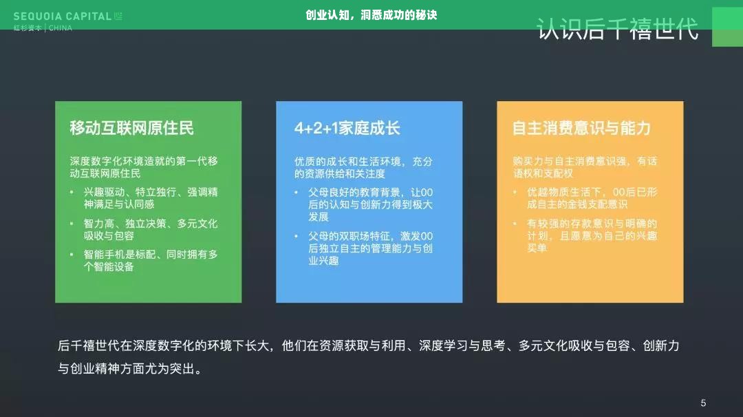 创业认知，洞悉成功的秘诀