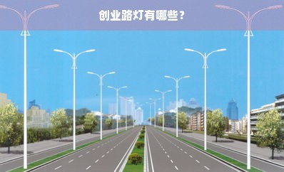 创业路灯有哪些？