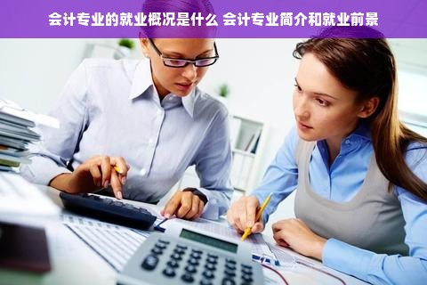 会计专业的就业概况是什么 会计专业简介和就业前景