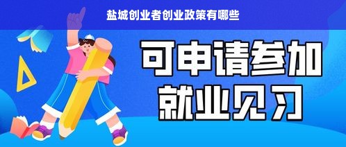 盐城创业者创业政策有哪些