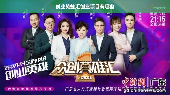 创业英雄汇创业项目有哪些