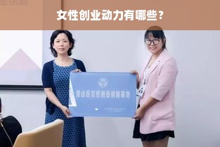 女性创业动力有哪些？