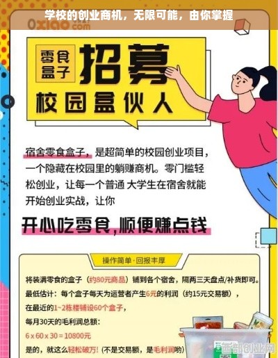 学校的创业商机，无限可能，由你掌握