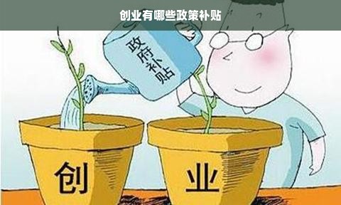 创业有哪些政策补贴