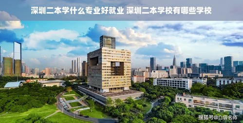 深圳二本学什么专业好就业 深圳二本学校有哪些学校