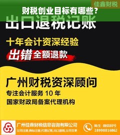 财税创业目标有哪些？