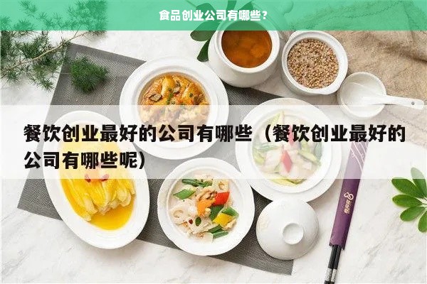 食品创业公司有哪些？