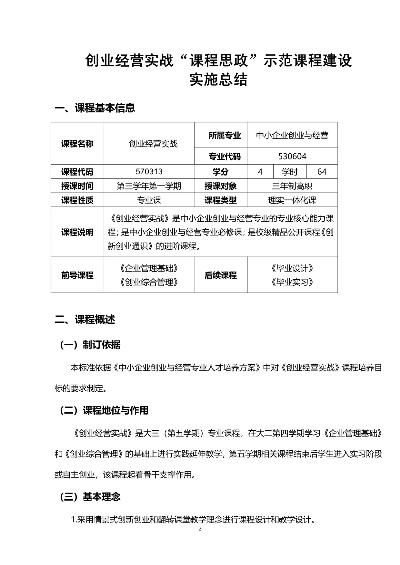 创业实务课题有哪些