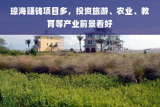 琼海赚钱项目多，投资旅游、农业、教育等产业前景看好