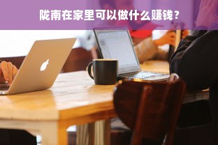 陇南在家里可以做什么赚钱？