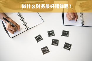  做什么财务最好赚钱呢？