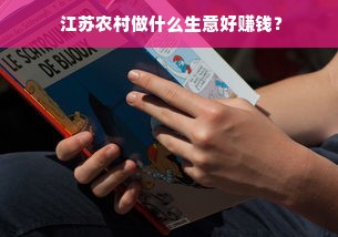  江苏农村做什么生意好赚钱？