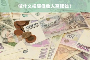 做什么投资低收入高赚钱？