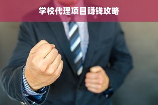 学校代理项目赚钱攻略