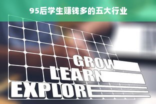 95后学生赚钱多的五大行业