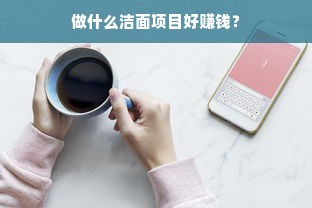 做什么洁面项目好赚钱？