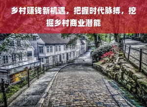 乡村赚钱新机遇，把握时代脉搏，挖掘乡村商业潜能