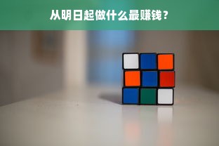 从明日起做什么最赚钱？