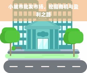 小城市批发市场，挖掘商机与盈利之路