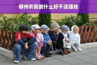 柳州农民做什么好干活赚钱