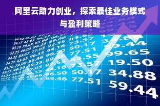 阿里云助力创业，探索最佳业务模式与盈利策略