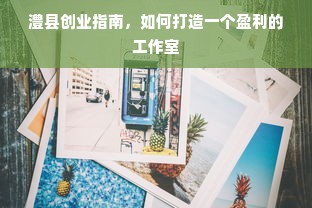 澧县创业指南，如何打造一个盈利的工作室