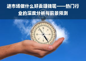 进市场做什么好卖赚钱呢——热门行业的深度分析与前景预测